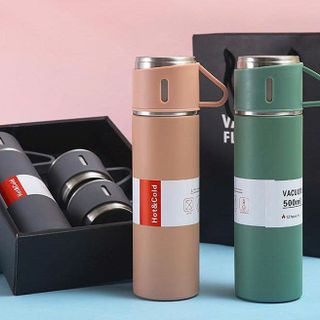 BÌNH GIỮ NHIỆT KÈM 2 LY INOX CAO CẤP