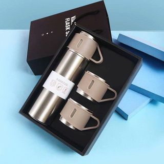 BÌNH GIỮ NHIỆT KÈM 2 LY INOX CAO CẤP