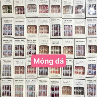 HỘP 24 MÓNG ĐÁ KÈM KEO (HỘP TRẮNG)