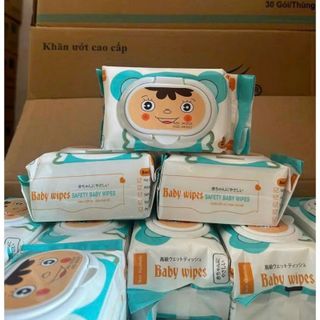 Thùng 30 gói Khăn giấy ướt baby wipes 650g