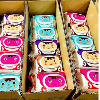 Thùng 30 gói Khăn giấy ướt baby wipes 650g