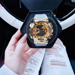 ĐỒNG HỒ ĐIỆN TỬ CAO CẤP CAXIO DÂY TRẮNG BẢN ĐỒ FULLBOX UNISEX