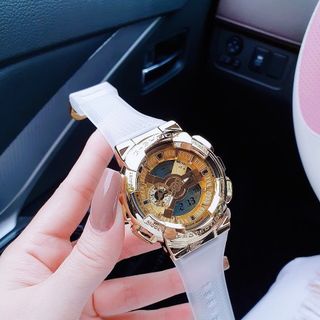 ĐỒNG HỒ ĐIỆN TỬ CAO CẤP CAXIO DÂY TRẮNG BẢN ĐỒ FULLBOX UNISEX
