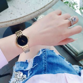ĐỒNG HỒ NAM NỮ CAO CẤP MODAĐÔ VETURI DÂY THÉP MẶT ĐEN