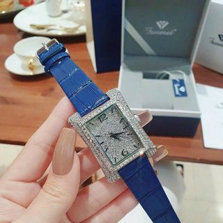 SET ĐỒNG HỒ NỮ CHÍNH HÃNG FUNMEI F2076 DA MẶT CN SILVER FULLBOX TEM