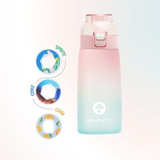 Sản phẩm bình nước Air Water AquaHandy kèm 5 pods mùi hương (ngẫu nhiên) có hương vị trái cây tự nhiên 100% không đường không Calo Dung tích 600ML Aqua Handy