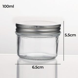 Hũ thủy tinh nắp nhôm 100ml