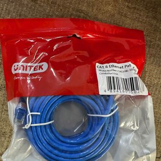 Dây cáp mạng Cat6 có đầu giắc C18133BL-10M Unitek xanh