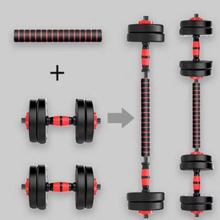 Bộ tạ đa năng Tạ tay lắp ghép kèm đòn tạ 10kg - 20kg -30kg -40kg tập gym tại nhà - SP051