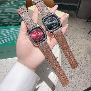 SALE BỎ MẪU ĐỒNG HỒ NAM TRUNG CẤP SEICO DÂY DA NÂU MẶT VUÔNG