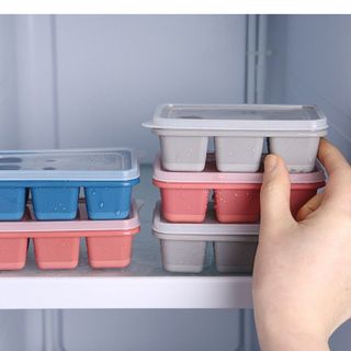 Khay đá 6 ô silicon có nắp