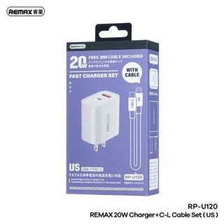 Bộ dây sạc + củ chính hãng 20w Remax U120 ( full vat )