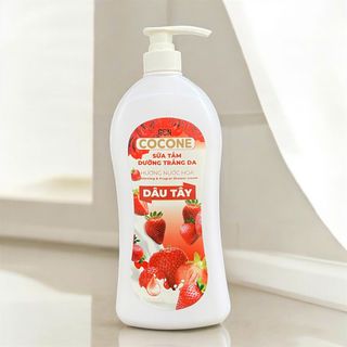 🍓 SỮA TẮM DƯỠNG TRẮNG DA COCONE – HƯƠNG NƯỚC HOA DÂU TÂY 🍓