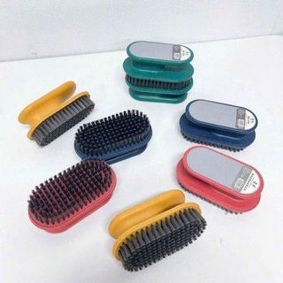 Bàn chải giặt đồ chà quần áo cán tròn oval - Mã 1070