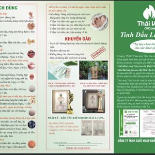 Tinh dầu Long Não Thái Vân 10ml giảm đau, chống viêm,hỗ trợ đau mỏi vai gáy, xương khớp, hô hấp