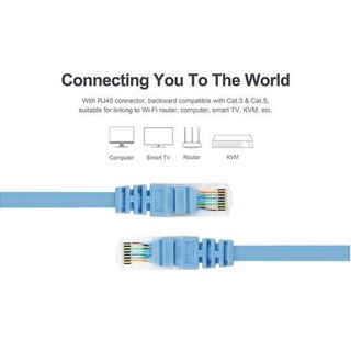 Dây cáp mạng Cat6 có đầu giắc C18133BL-3M Unitek xanh