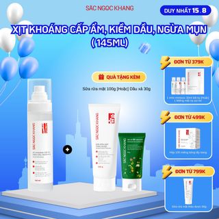 Xịt Khoáng Cấp Ẩm, Kiềm Dầu, Ngừa Mụn