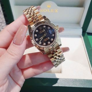 ĐỒNG HỒ NAM NỮ CAO CẤP RÔLET MẶT KÍNH SAPHIRE DÂY THÉP NIỀNG KHÍA