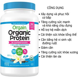 Sữa Hạt Dạng Bột Organic Protein 1.2kg Giá Bao Nhiêu