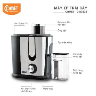 MÁY ÉP TRÁI CÂY ĐA NĂNG COMET CM9838