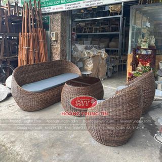 bộ sofa trứng mây nhựa tròn sofa mây nhựa cao cấp giá rẻ