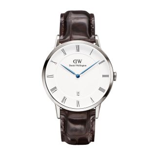 ĐỒNG HỒ NAM NỮ CAO CẤP DANIEL W DAPPER DÂY DA KIM XANH FULLBOX TEM