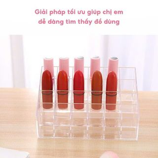 KHAY ĐỰNG SON, MỸ PHẨM 24 Ô TRONG SUỐT SP0316 - LADY'S PASSION