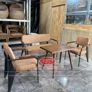 sofa napa sắt nệm giá rẻ sofa cafe