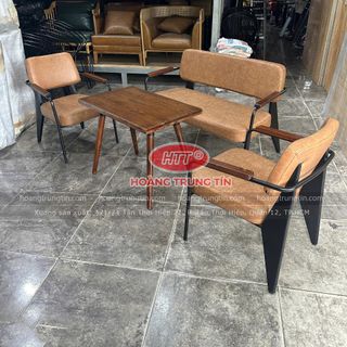 sofa napa sắt nệm giá rẻ sofa cafe