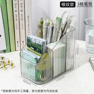 Khay nhựa đựng đồ để bàn 3 ngăn