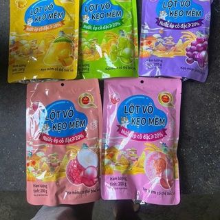 Kẹo Mềm Lột Vỏ Date T3/2026 (Thùng 50 Túi x 200gr)