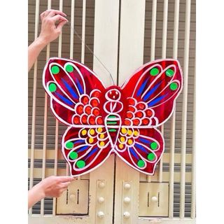 Lồng Đèn Cá Chép , Lồng Đèn Con Bướm Giấy Kiếng Cỡ Lớn 60cm ,Trang Trí Trung Thu
