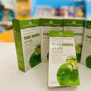 Dung Dịch Vệ Sinh Nữ Trầu Không Lô Hội Nano Bạc 150ml ✅
