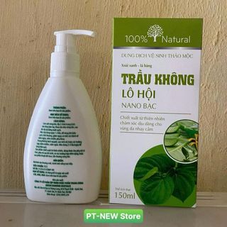 Dung Dịch Vệ Sinh Nữ Trầu Không Lô Hội Nano Bạc 150ml ✅