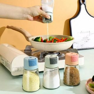 Lọ đựng gia vị bấm nút N13 (Thủy Tinh) Metering Salt Control Bottle