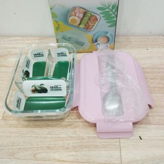 Lạnh 3 ngăn có Đũa Thìa Fresh Glass Bowl 1040ml giá sỉ