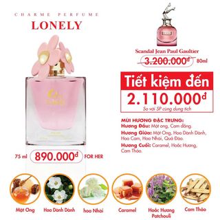 Nước Hoa Nữ Charme Lonely 75ml (Full Vat)