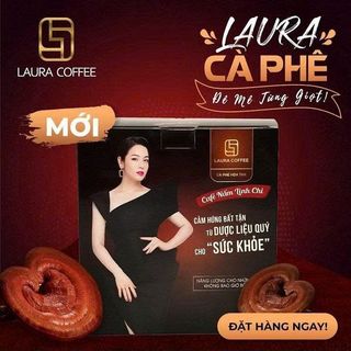 Cà Phê Nấm Linh Chi Laura Coffee Nhật Kim Anh (Hộp 10 Gói) (Full Vat)