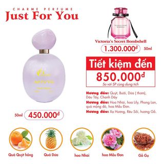 Nước Hoa Charme Just For You 50ml (Full Vat)