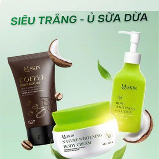 Combo dưỡng trắng body MQ Skin 3 Món (Full Vat)