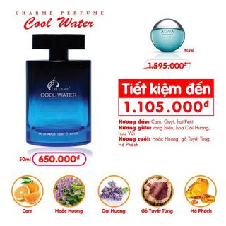 Nước Hoa Charme Cool Water 100ml (Full Vat)