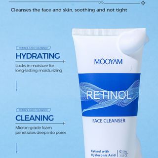 Sữa rửa mặt axit amin Retinol dịu nhẹ và không gây kích ứng. kiểm soát dầu, làm sạch sâu lỗ chân lông và phù hợp cho da nhạy cảm.