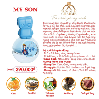 Nước Hoa Trẻ Em Charme My Son 30ml (Full Vat)