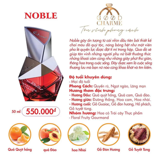 Nước Hoa Nữ Charme Noble 50ml (Full Vat)