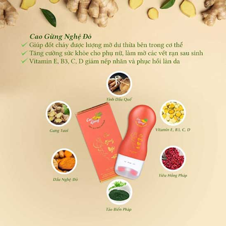 Thanh Lăn Cao Gừng Nghệ Đỏ (Full Vat)