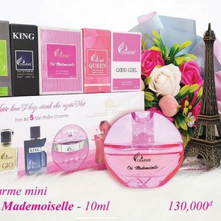 Set Nước Hoa Charme Mini 5 Chai Full Hộp Có Mùi Nam & Nữ Hàng Chuẩn Chính Hãng (Full Vat)