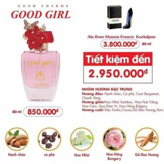 Nước Hoa Charme Good Girl New 80ml (Full Vat)