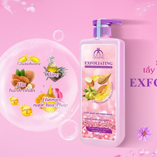 Sữa Tắm Tẩy Tế Bào Chết Charme 900ml (Full Vat)