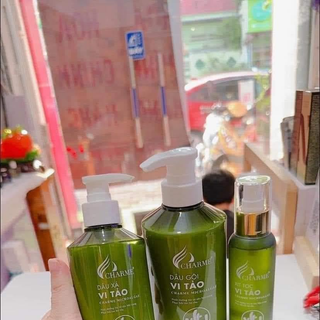 Bộ 3 Dầu Gội Dầu Xả Vi Tảo Charme (Full Vat)