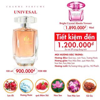 Nước Hoa Nữ Charme Universal 100ml (Full Vat)
